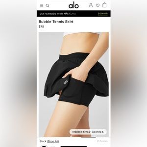 All bubble tennis skirt size L